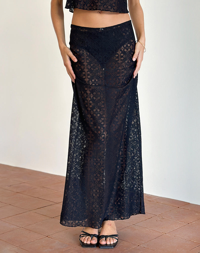 Black maxi skirt cover up hotsell