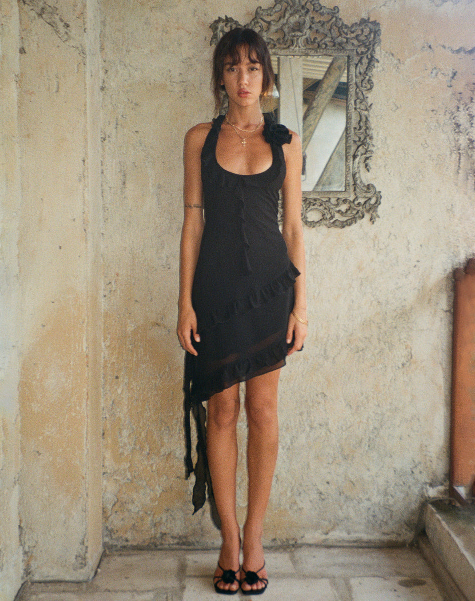 Little black hotsell dress with ruffles