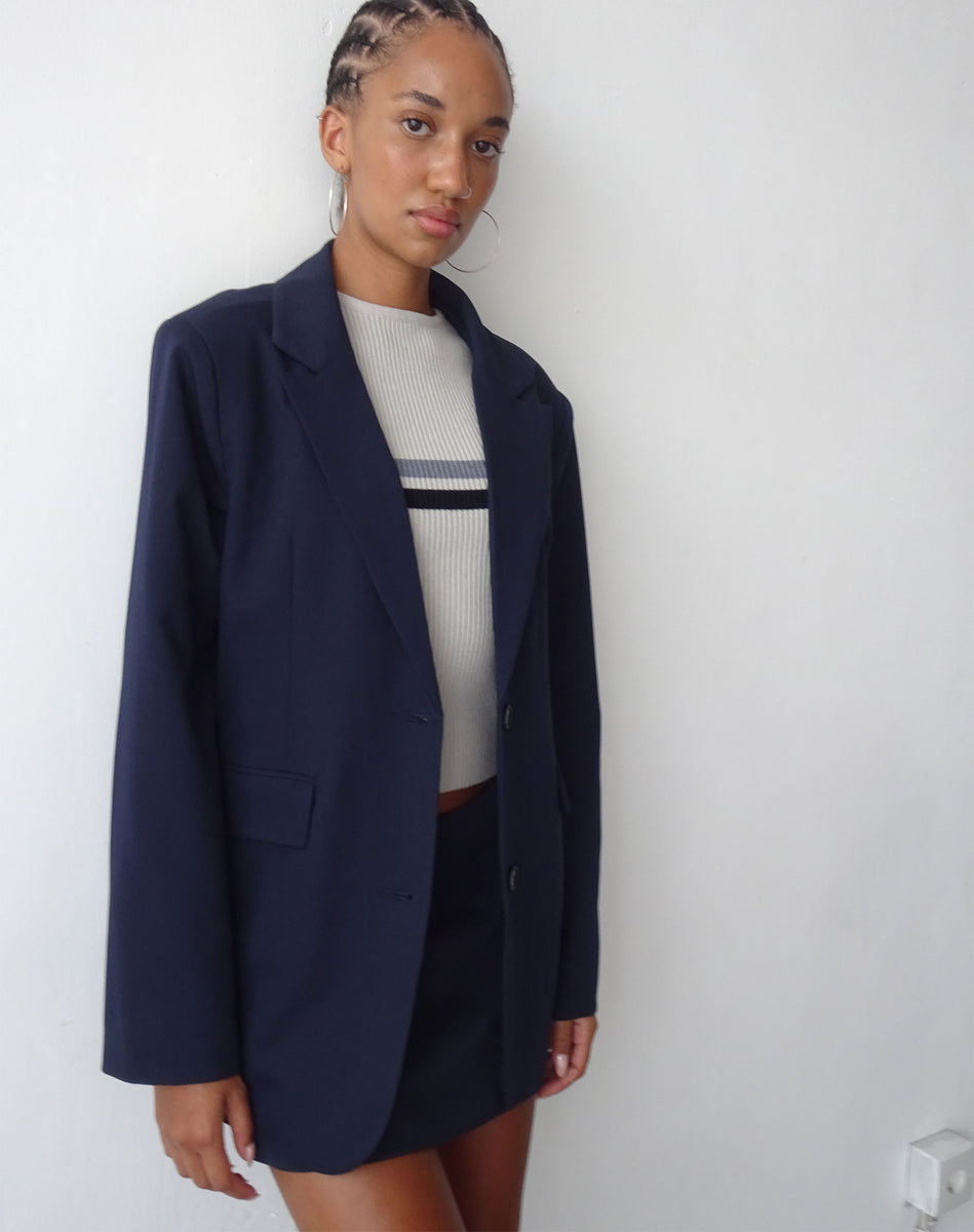 Tailoring Navy Blazer Maiwa motelrocks