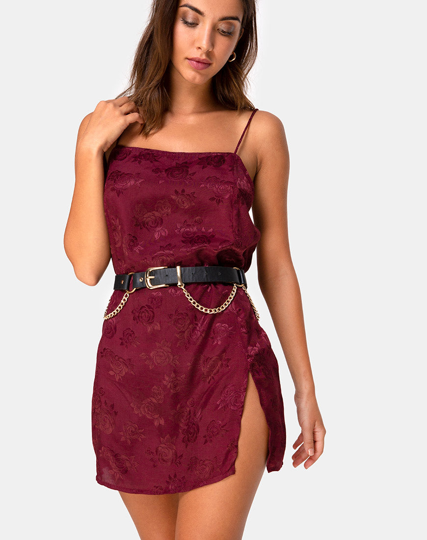 Rose slip clearance dress