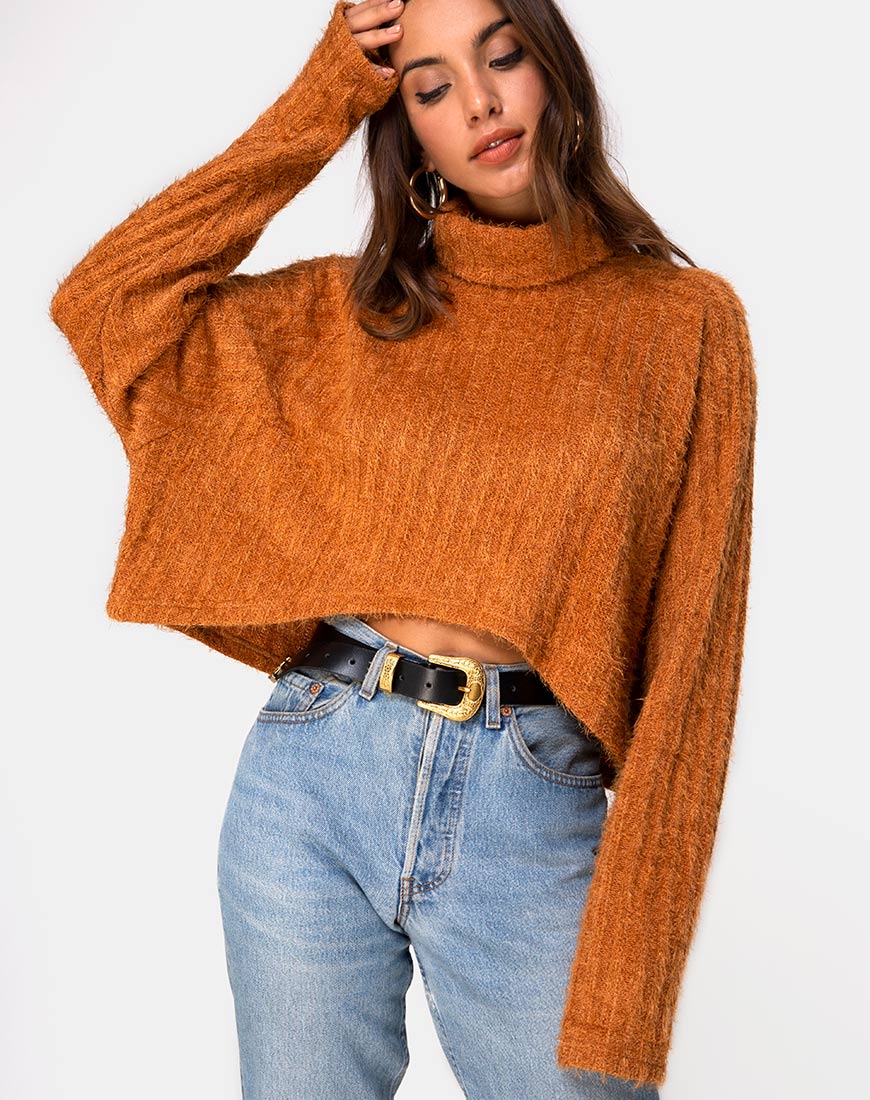 Rust 2025 cropped sweater