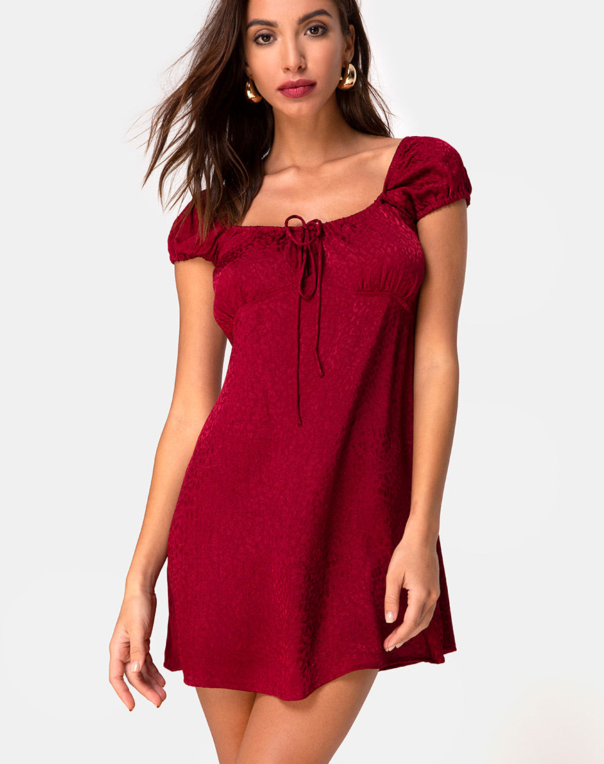 Motel rocks outlet red satin dress