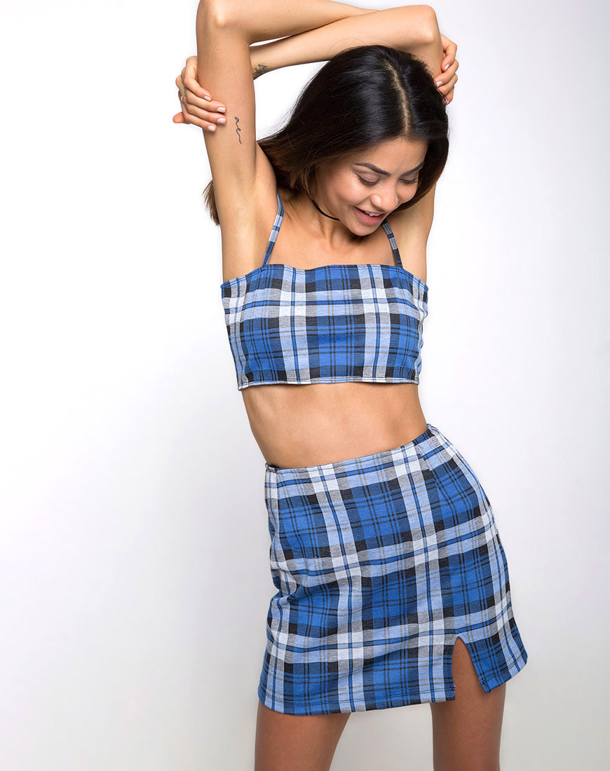 Plaid mini 2024 skirt stretchy