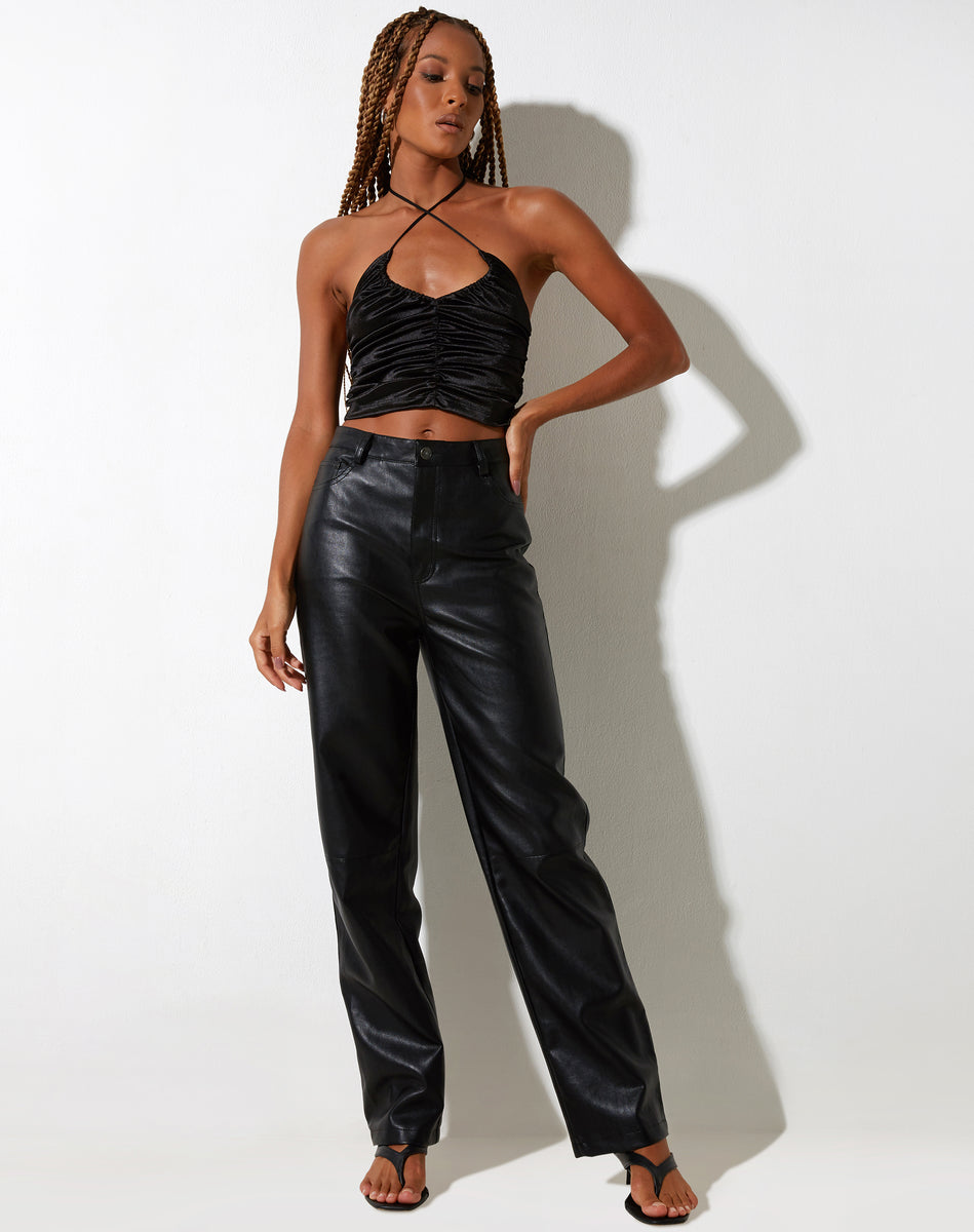 LILY WIDE LEG JEANS / BLACK