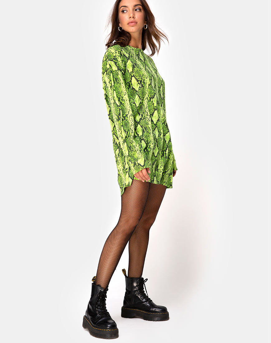 Lime 2024 snake dress