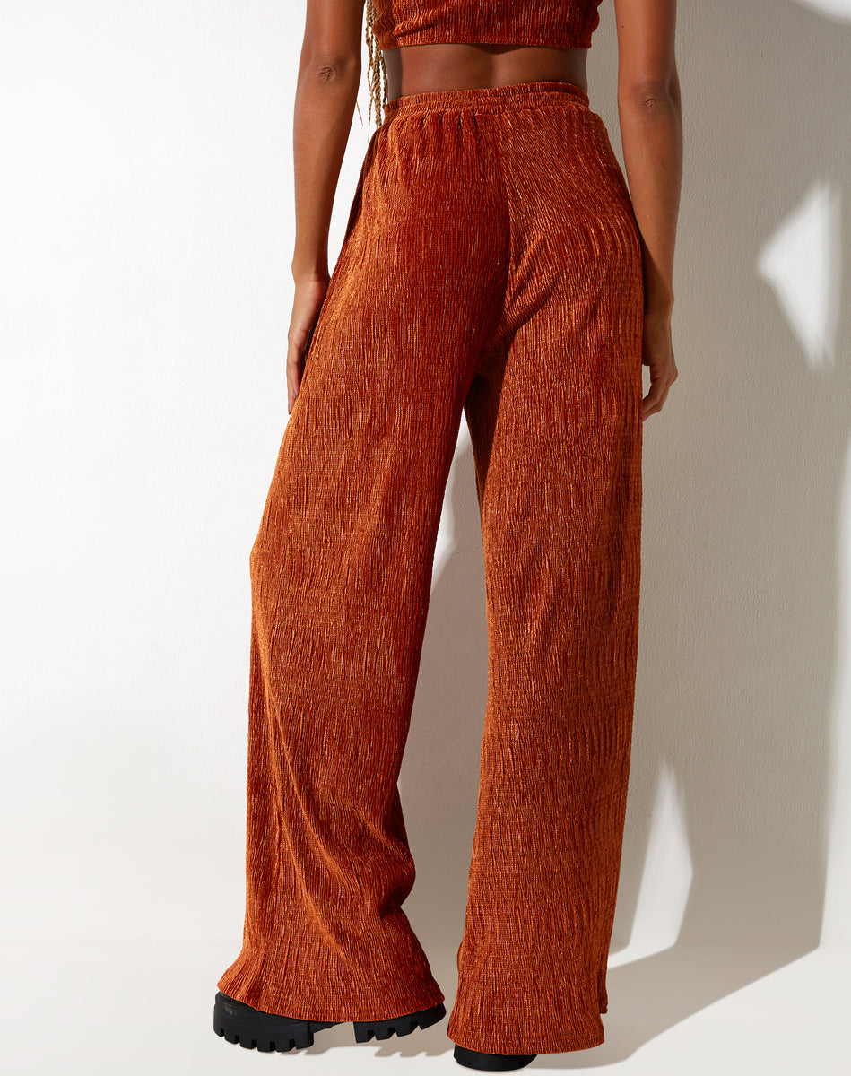 Velvet Capri Pants 70s High Waisted Trouser Orange Cropped Pants1970, Shop  Exile