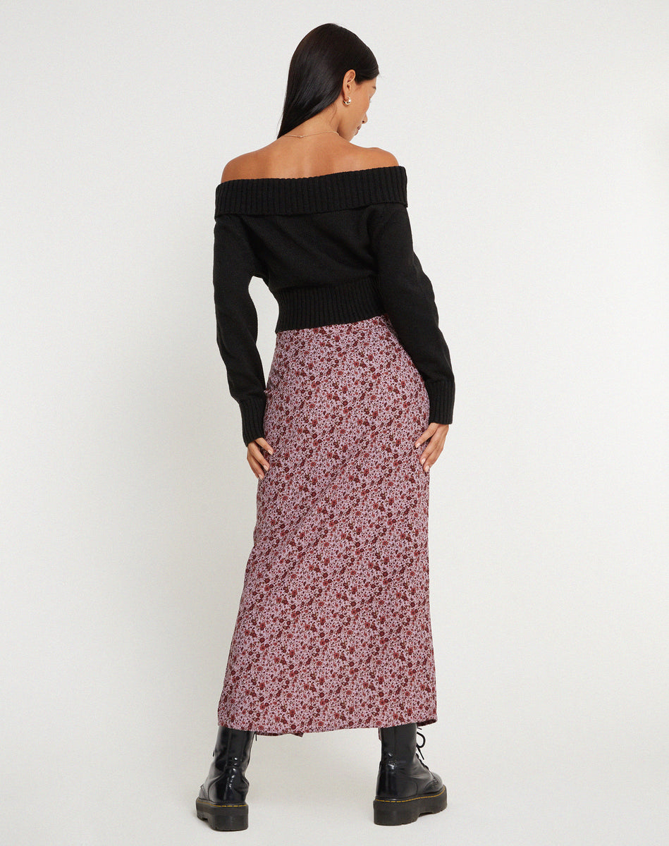 burgundy skirt 90s