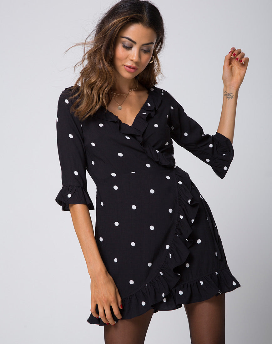 Motel rocks polka cheap dot dress