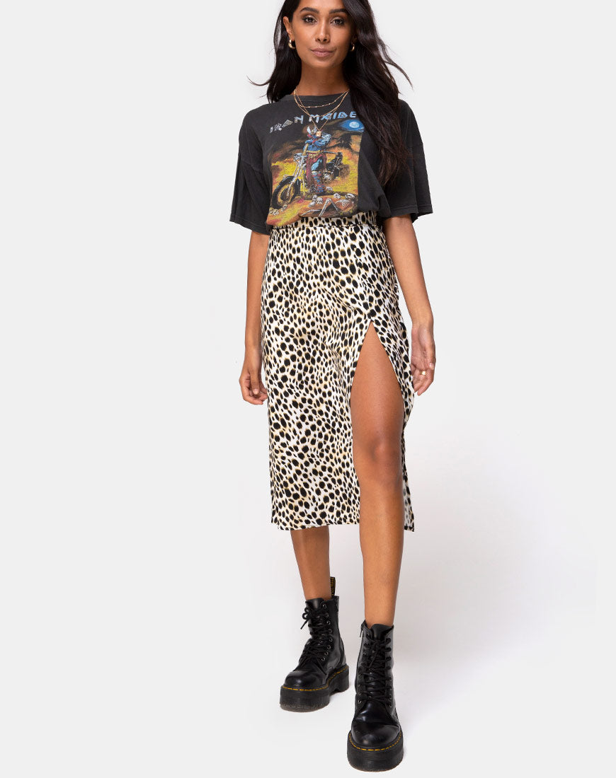 Cheetah midi 2025 skirt xxl