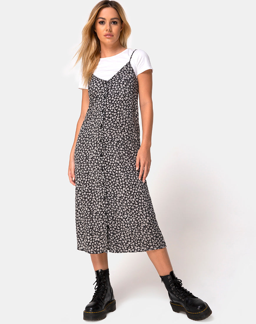 Ditsy slip outlet dress