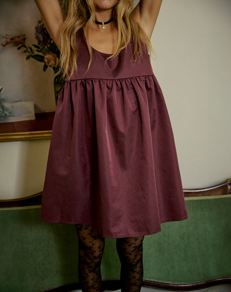 Image of Marona Dress in Dark Berry