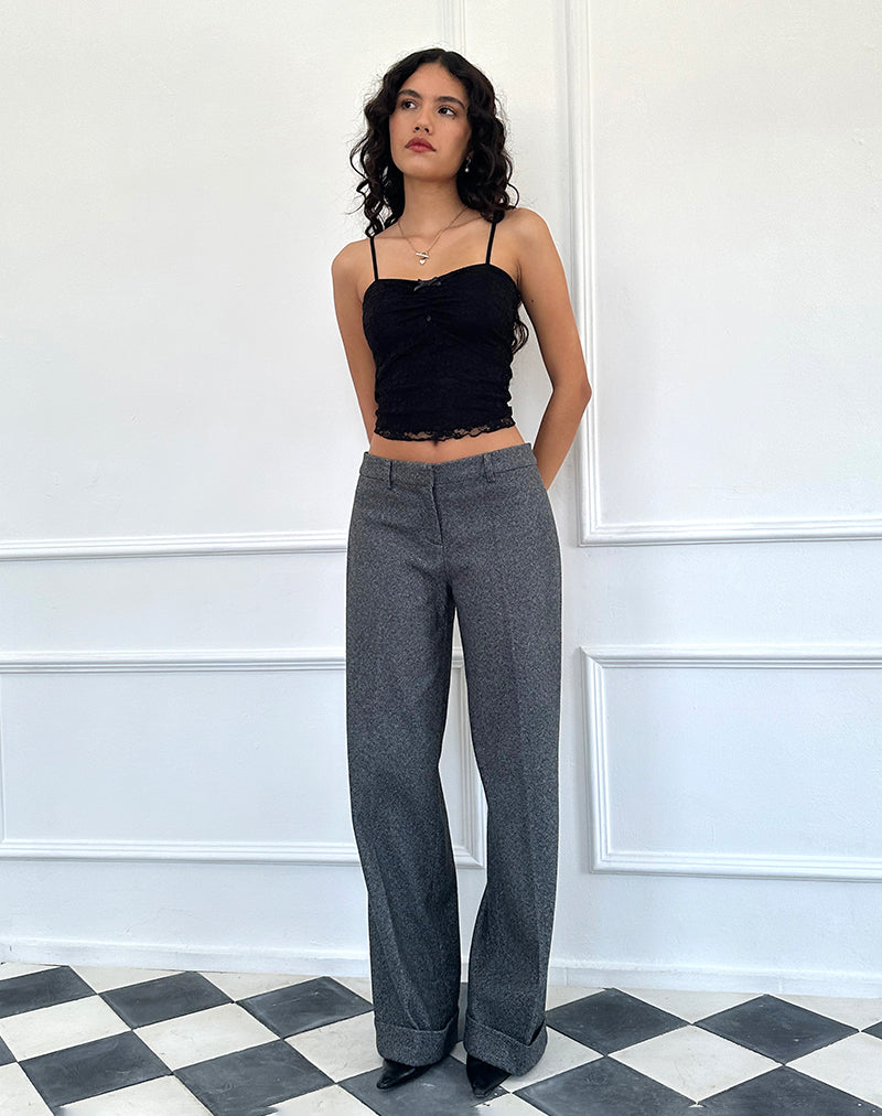 Slim Pleat Front Trousers | boohoo