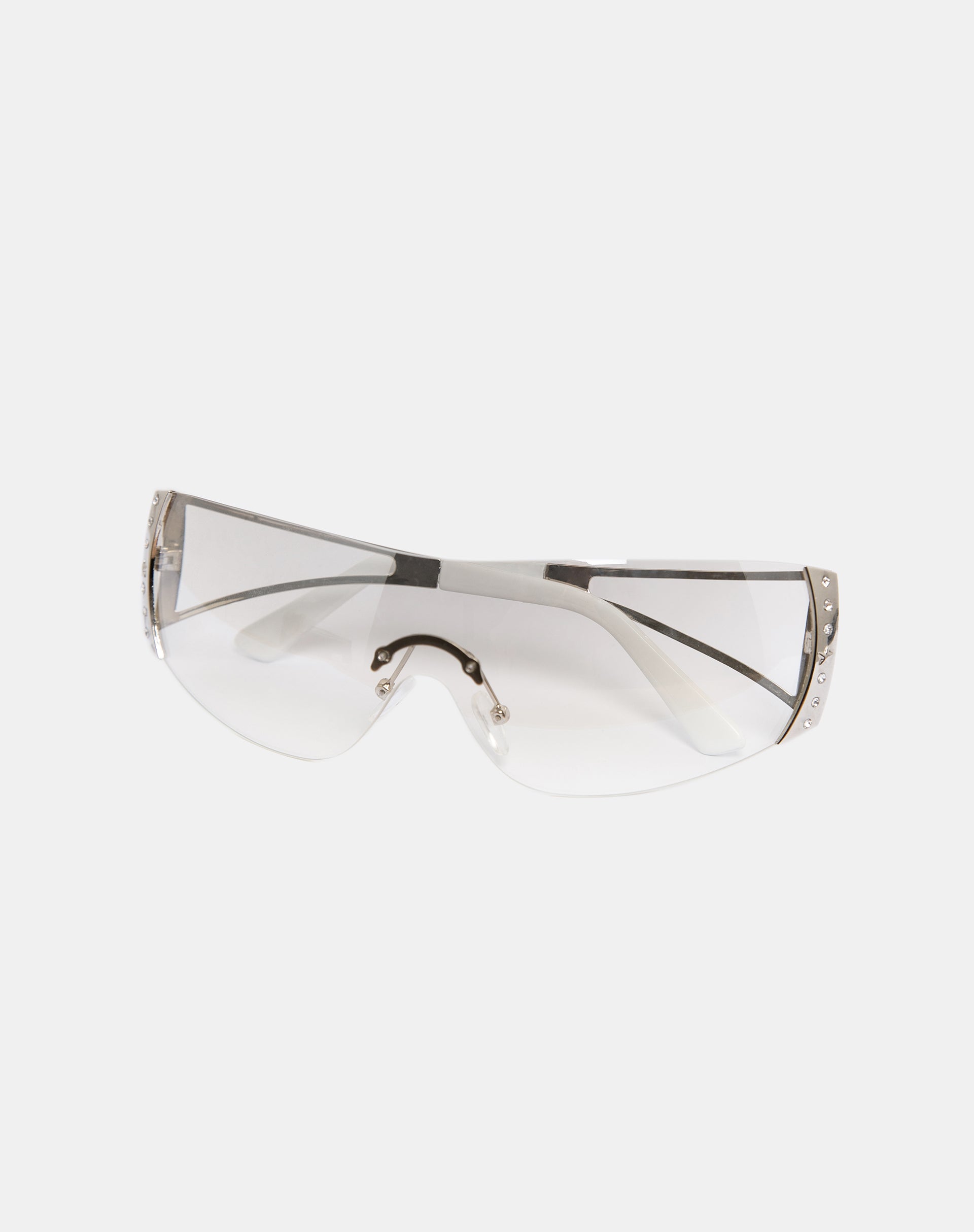 image of Adley Oversized Sunglasses in White