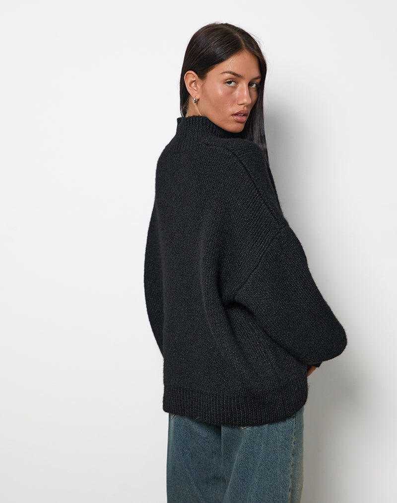 Image of Amato Oversized Jumper in Black