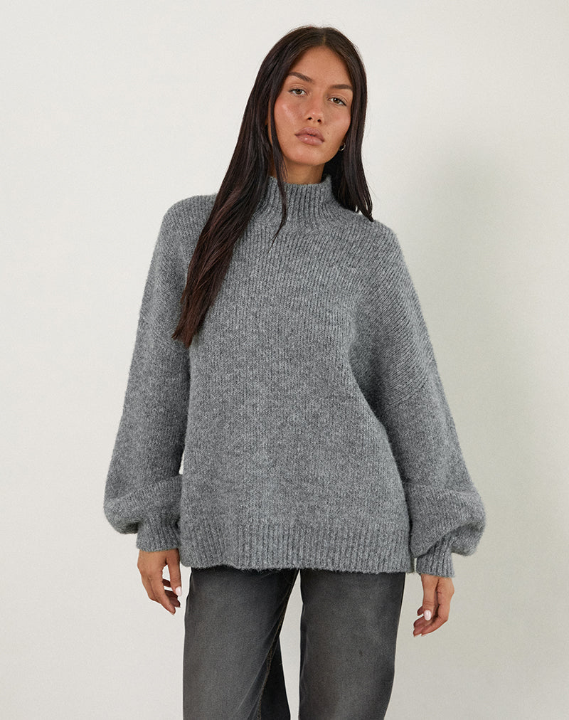 Image of Amato Oversized Jumper in Grey