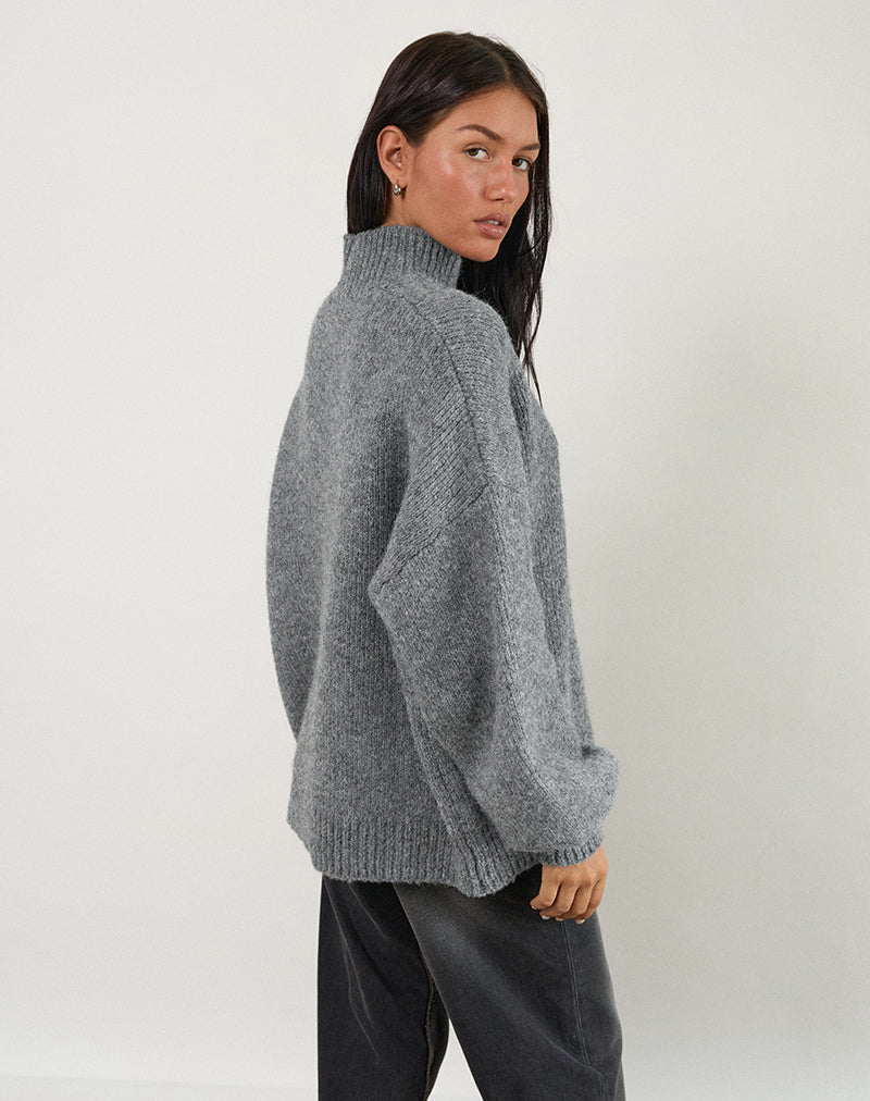 Image of Amato Oversized Jumper in Grey