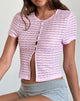 Image of Anara Top in Crinkle Pink