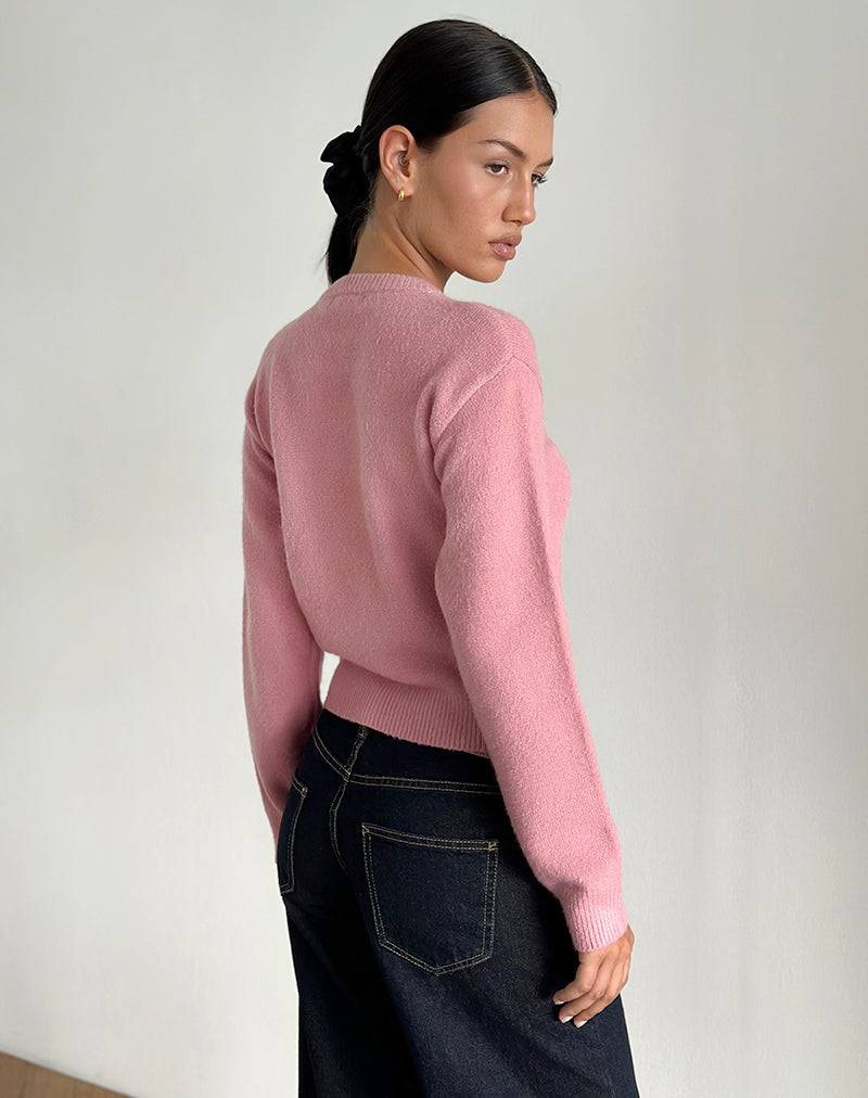 Image of Aura Cardigan in Dusty Pink