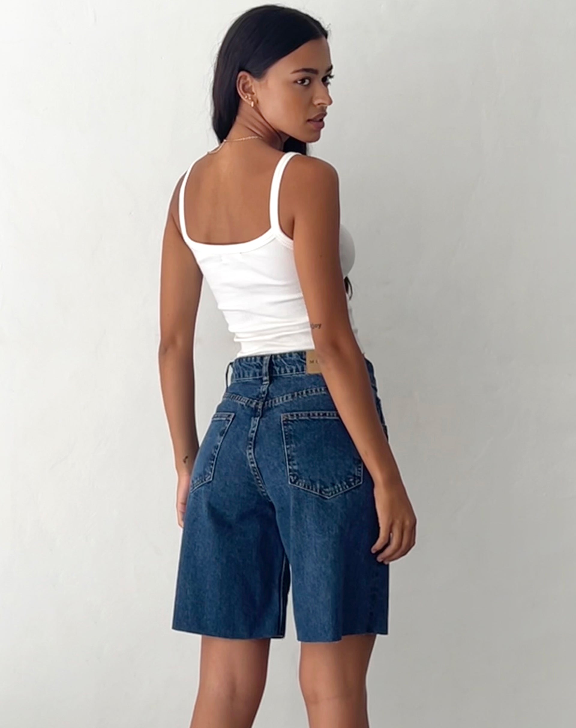 Mid Blue Used Jort | Roomy – Motelrocks.com