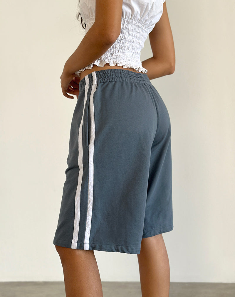 Image of Bena Short in Blue Mirage with White Stripe