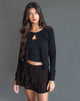 Image of Camigi Oversize Mini Skirt in Brown Jaguar Print