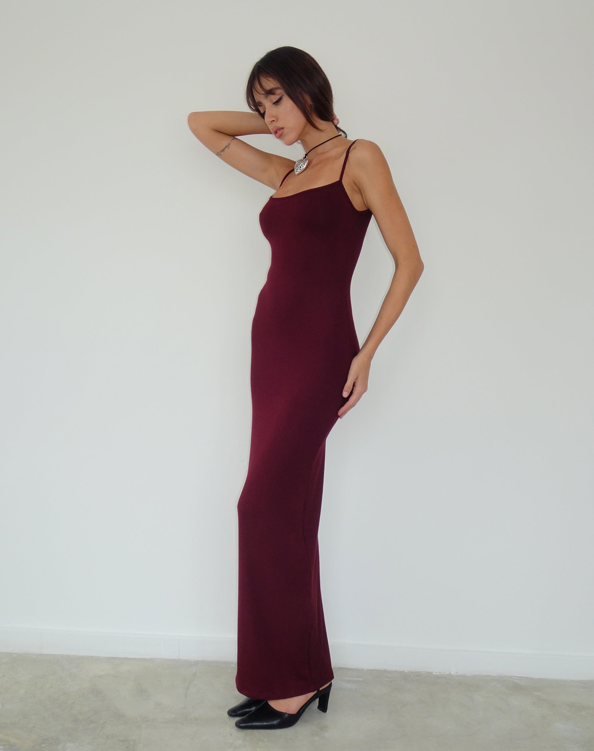 Thin strap best sale maxi dress