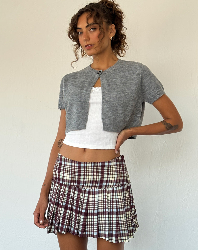 Plaid mini skirts in store best sale