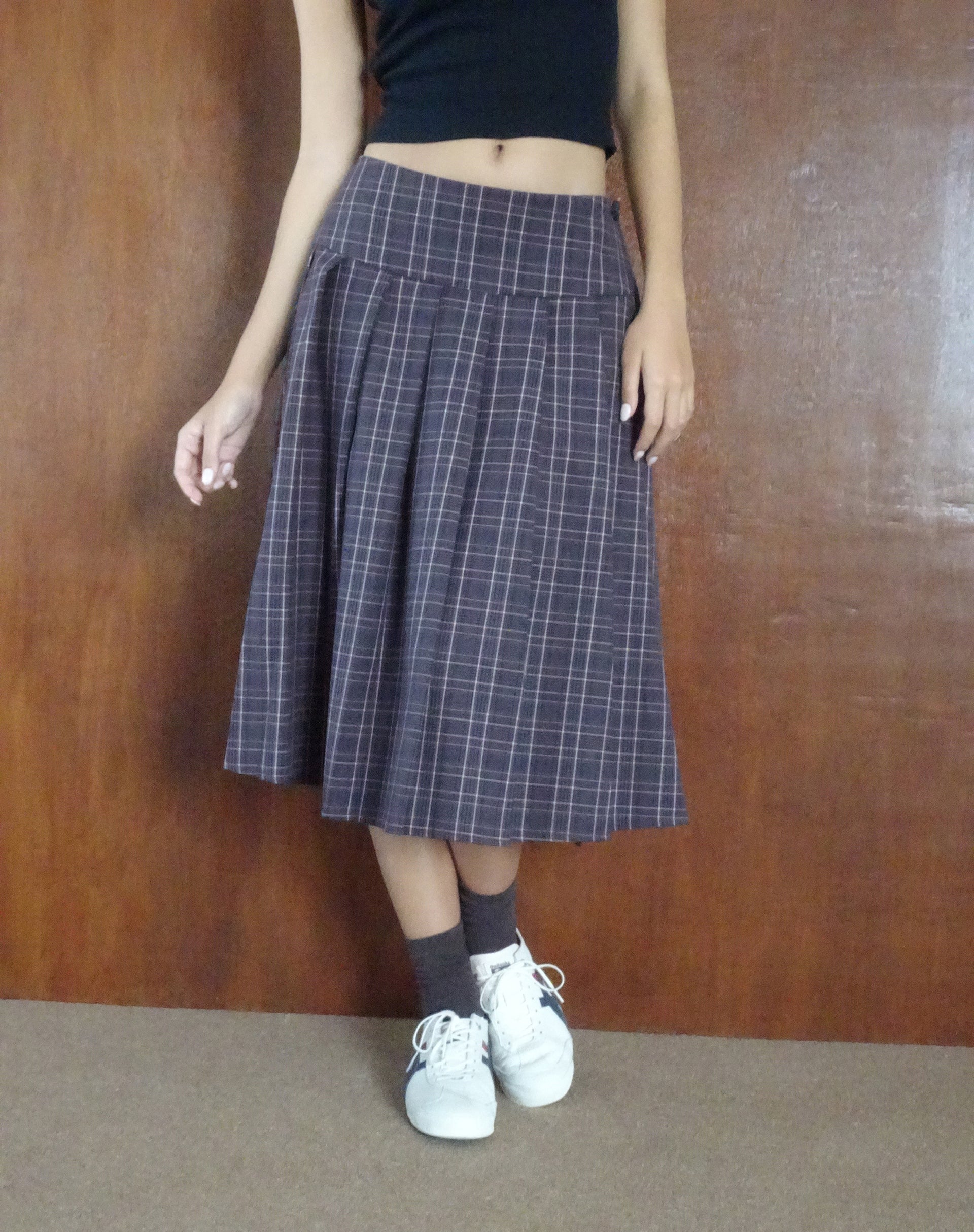 Motel rocks shop pink plaid skirt