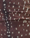 Mesh Deer Print Brown