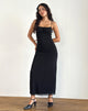 Image of Darsih Maxi Dress in Basic Polka Black Flock