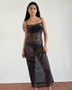 Image of Darish Maxi Dress in Sequin Mesh Black