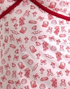 Girlie Print with Red Binding