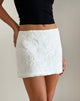 image of Nisya Skirt in Textured Floral White