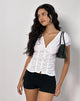 Image of Ilase Ruched Blouse in White