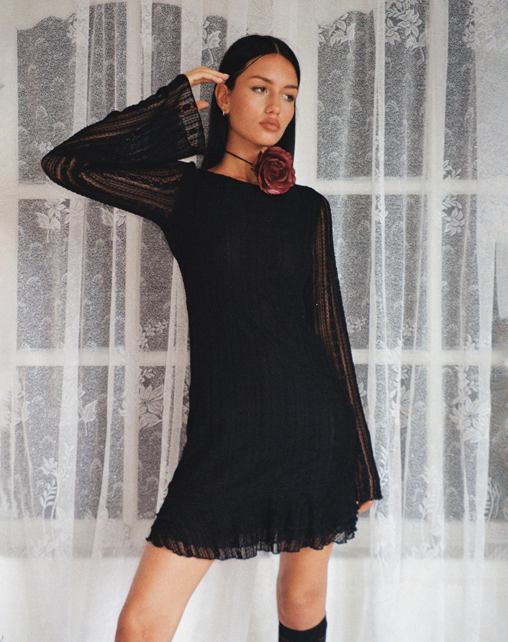 Little black cheap lace dress