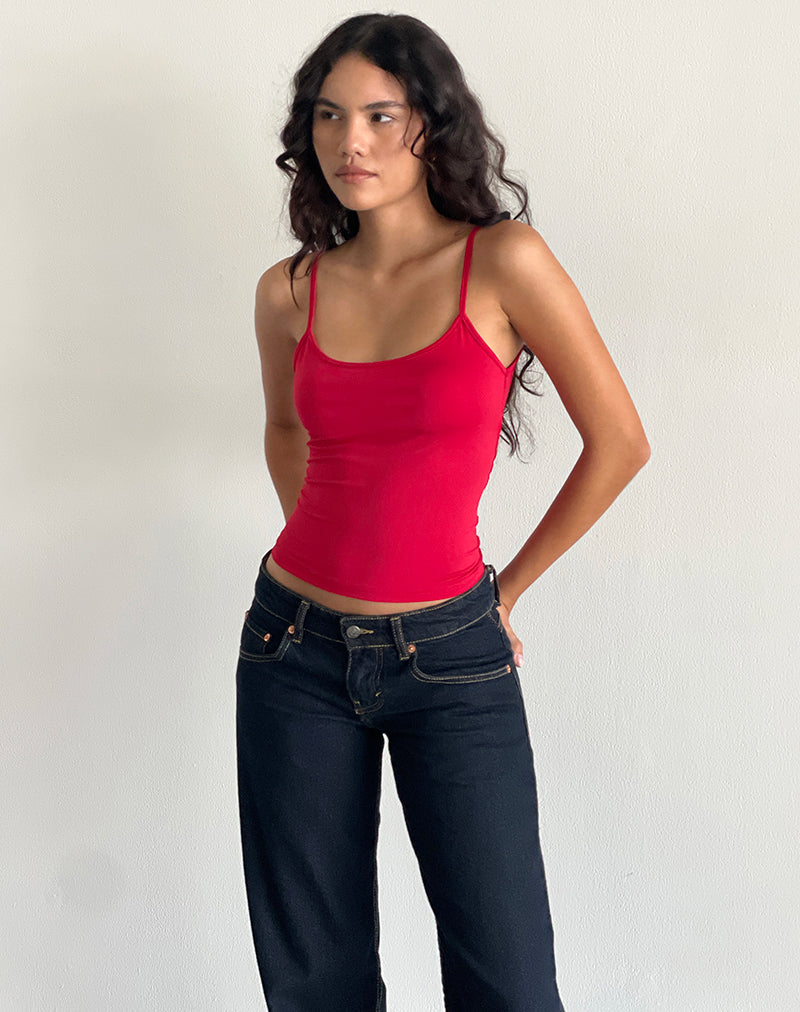 Image of Jasila Vest Top in Red