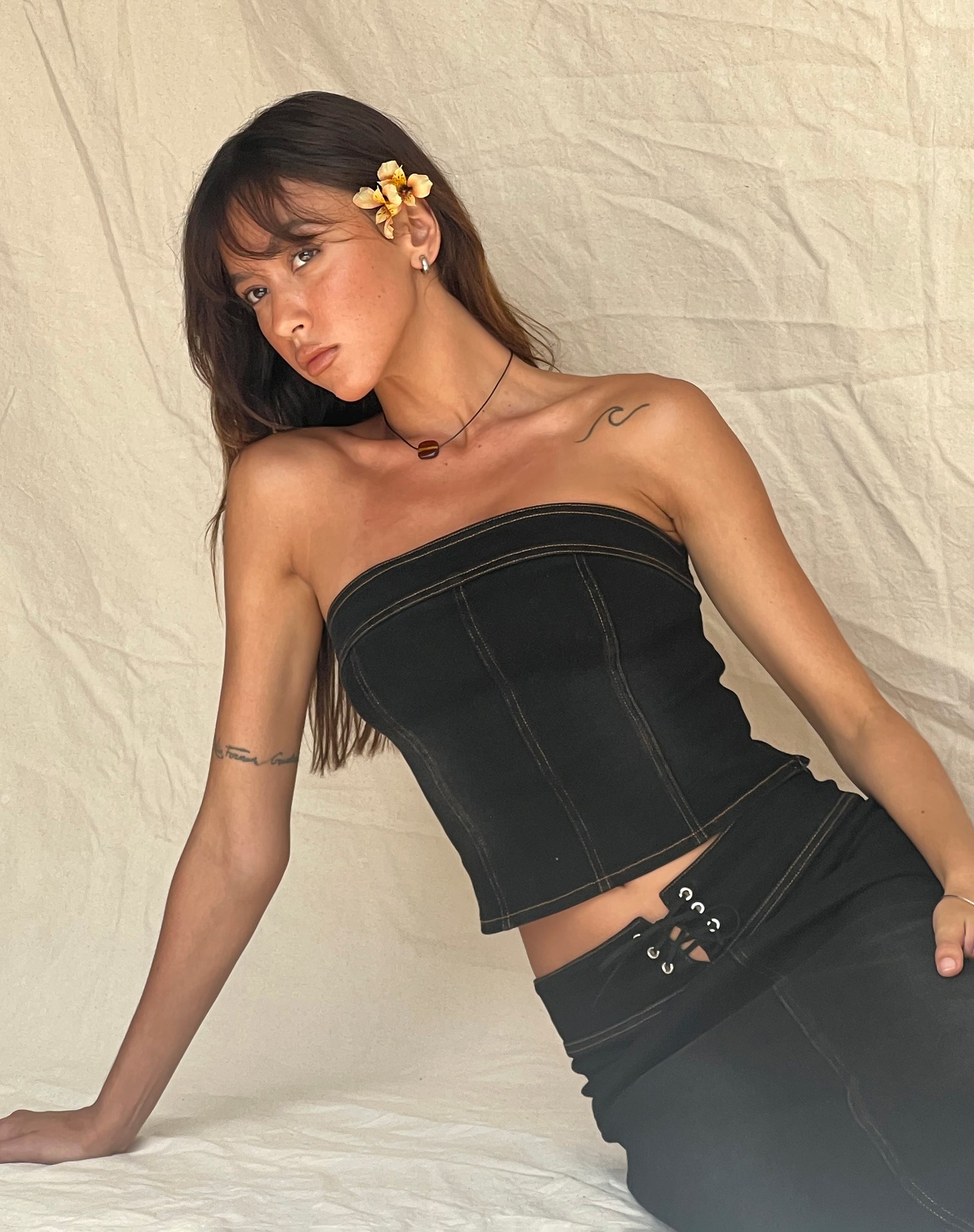 Black 2024 tube top