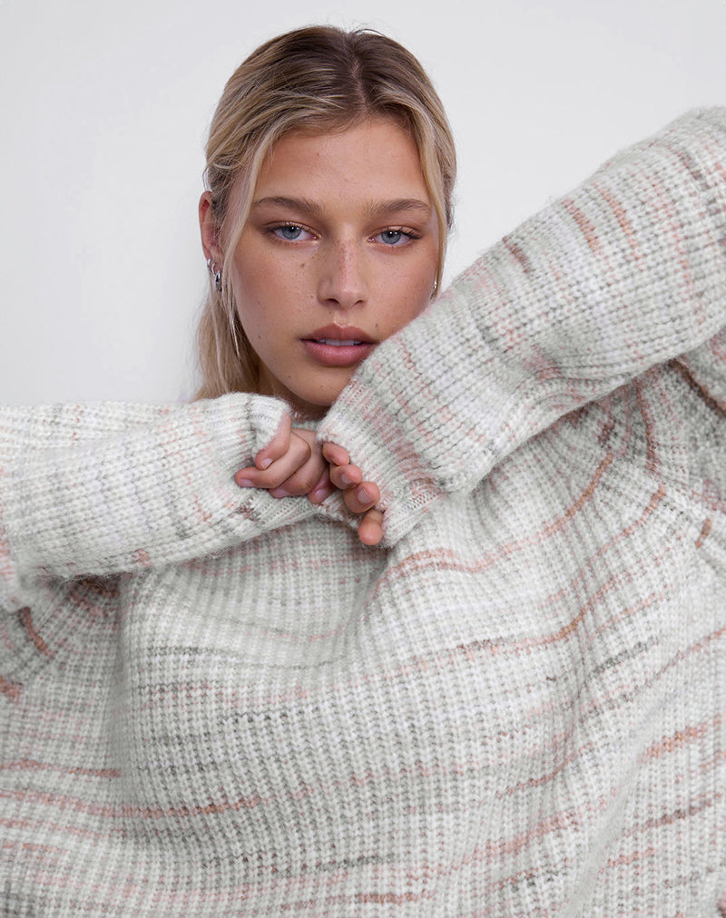 Karu Jumper in Neutral Brushed Knit