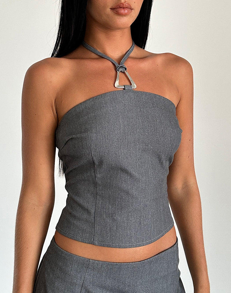 Image of Laika Top in Tailoring Charcoal