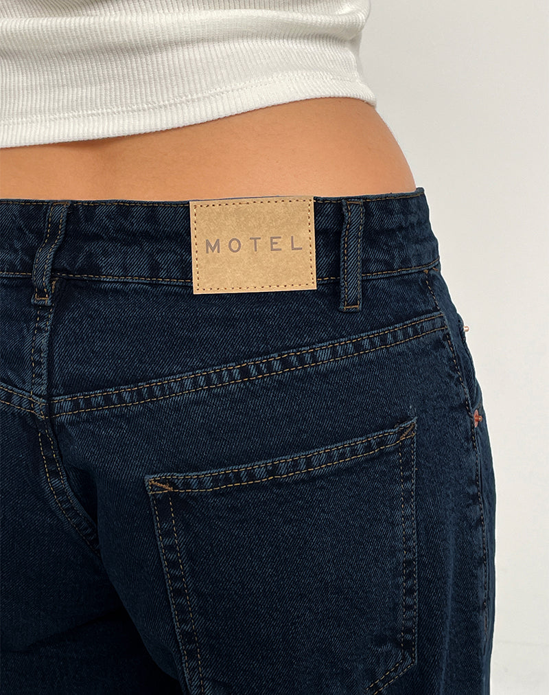 Image of Low Rise Roomy Jeans in Blue Ink