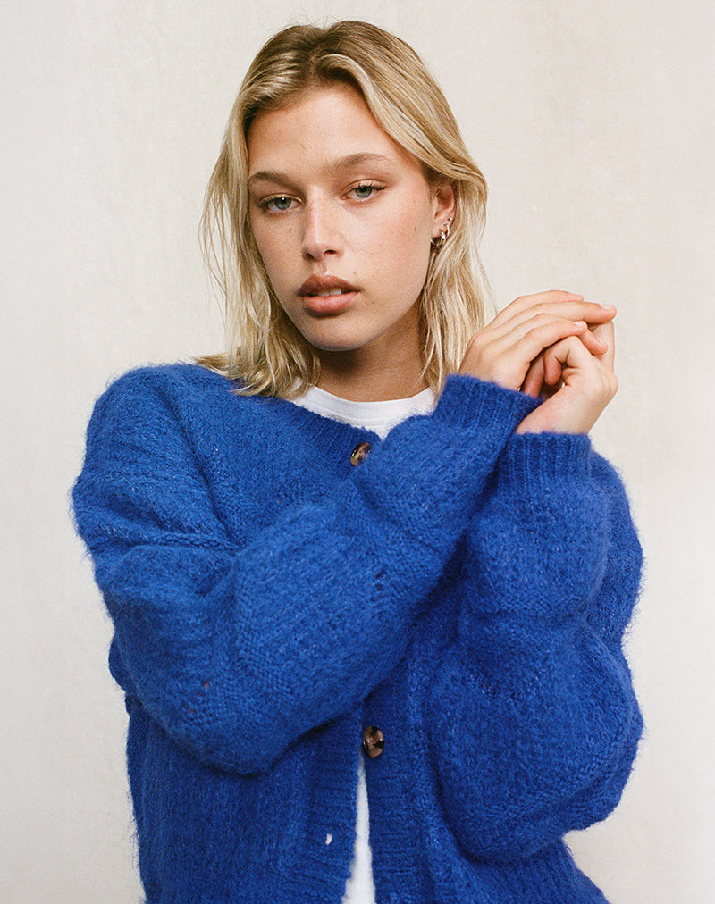 Image of Luciana Cardigan in Cobalt Blue