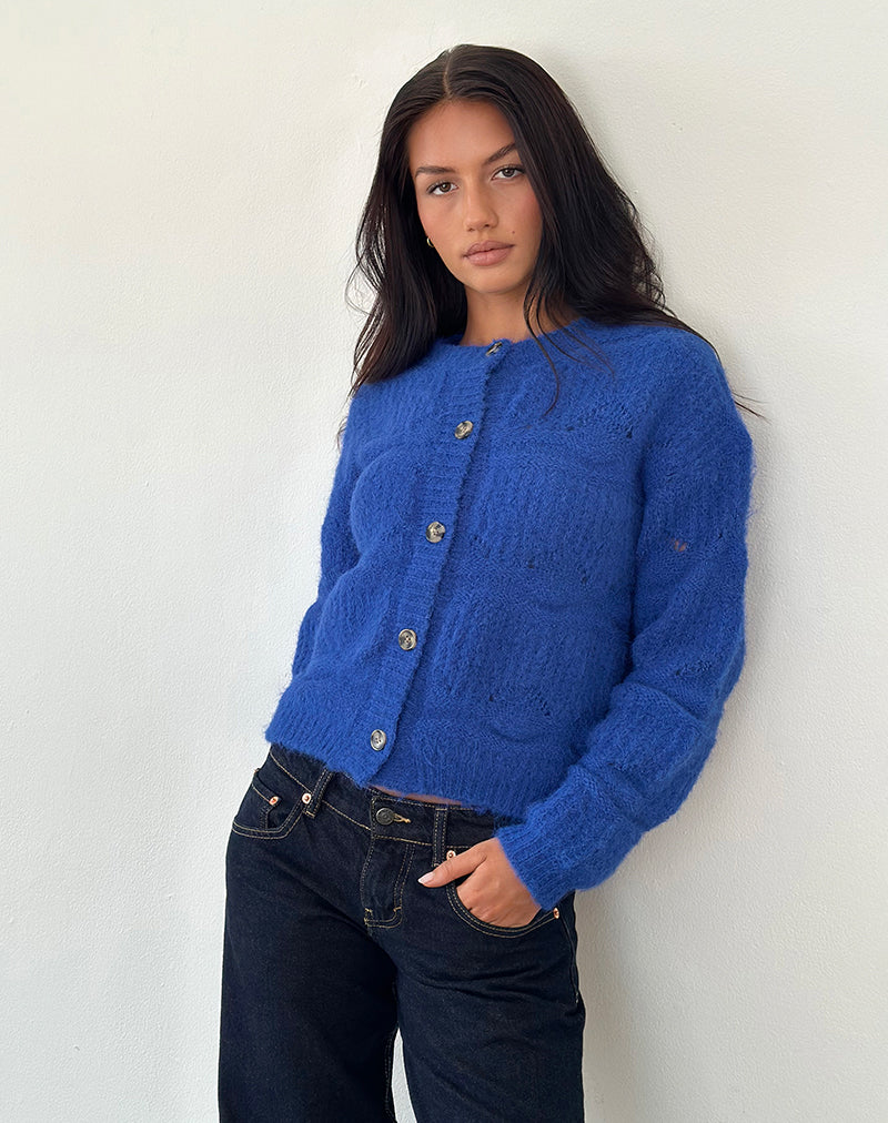 Image of Luciana Cardigan in Cobalt Blue