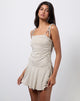 Image of Makani Mini Dress in Cupro Oatmilk