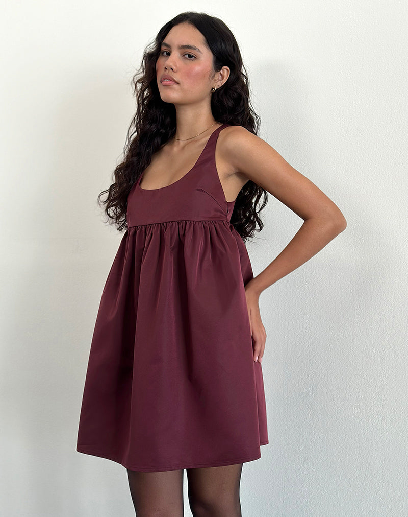 Marona Dress in Dark Berry