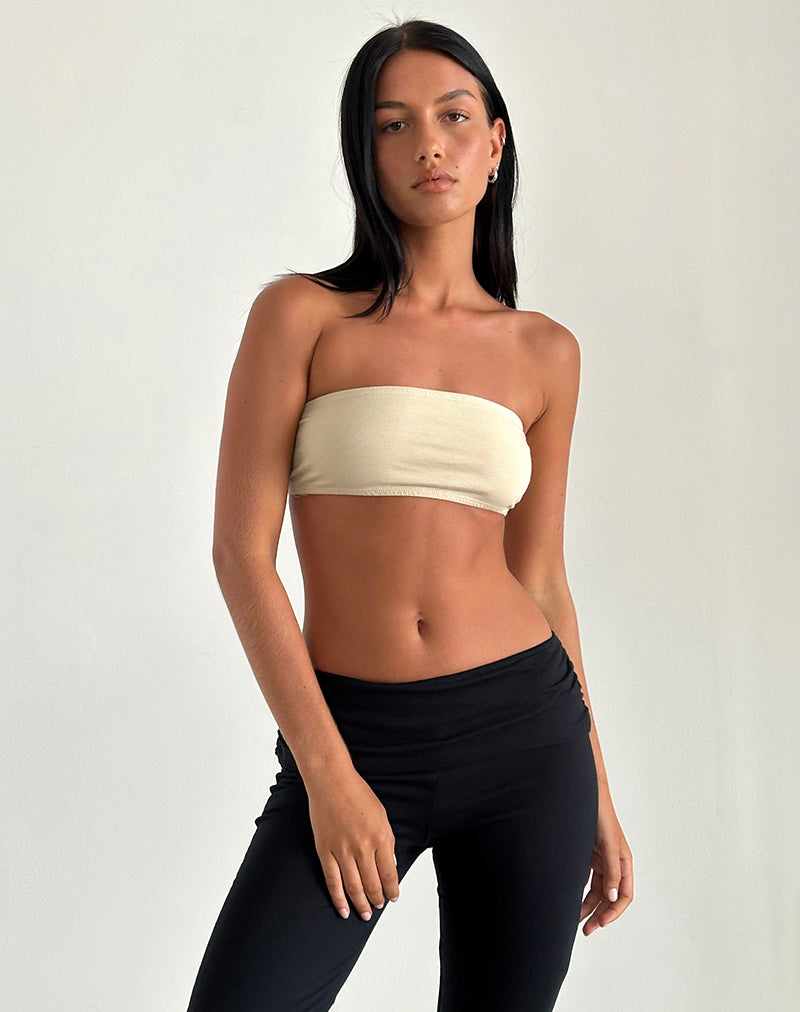 image of Nabel Micro Tube Top in Coconut Milk