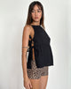 Image of Palsi Tie Side Sleeveless Top in Black
