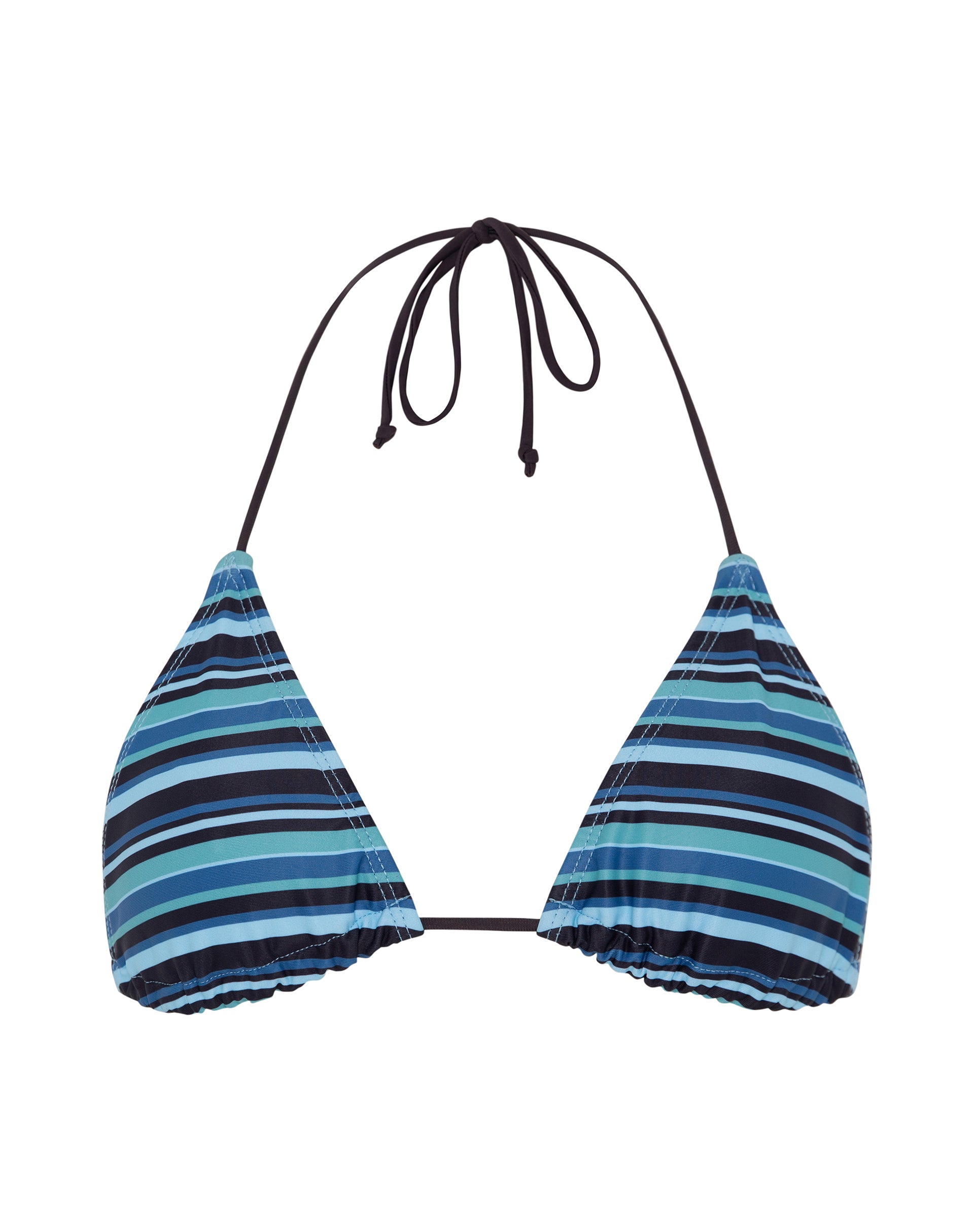 Stripe Blue Bikini Top Pami motelrocks