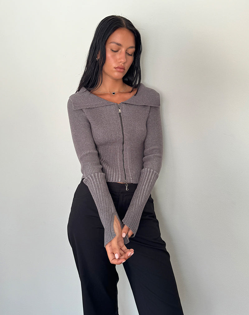 Long sleeve crop outlet top jumper