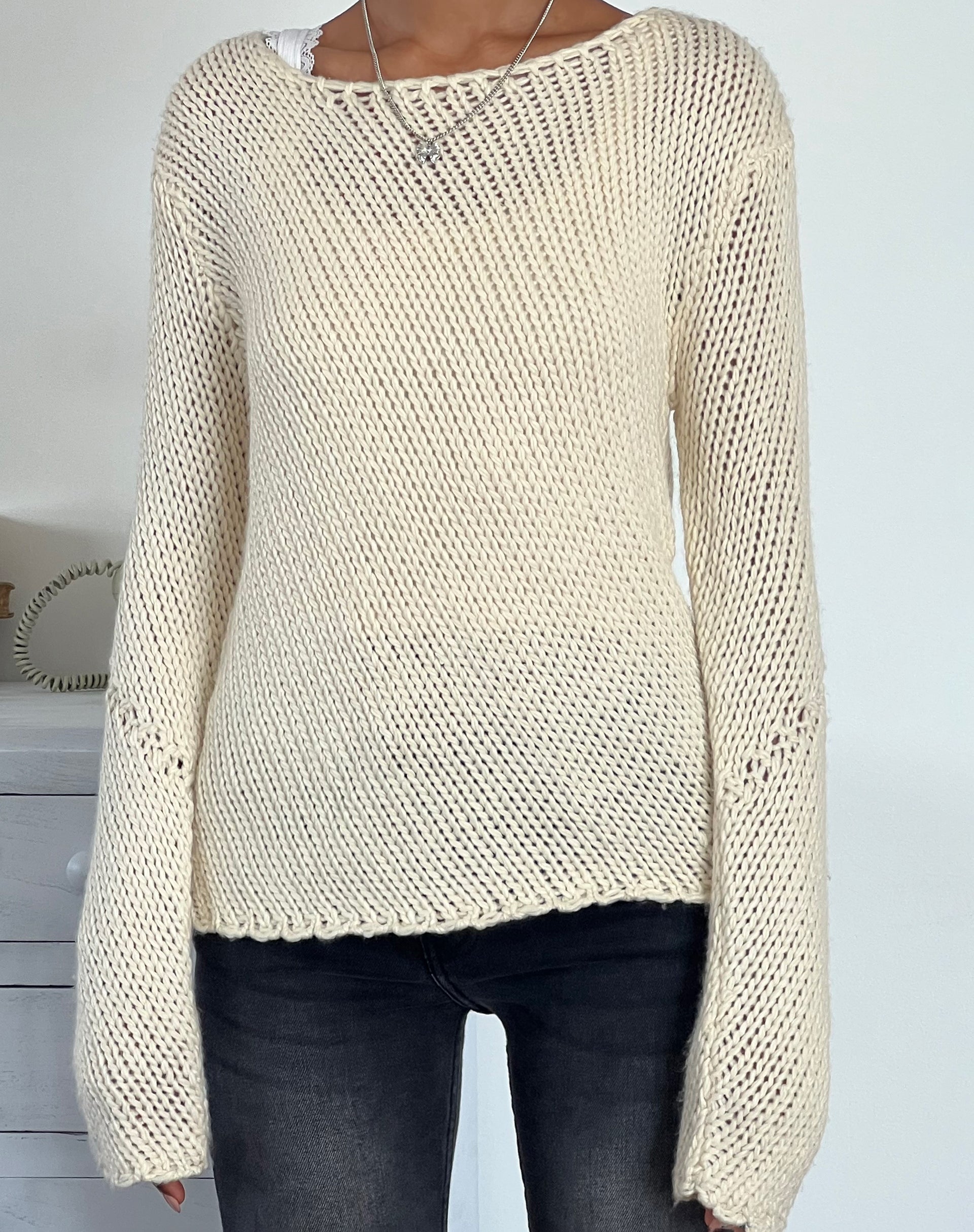 Loose hot sale knit jumpers