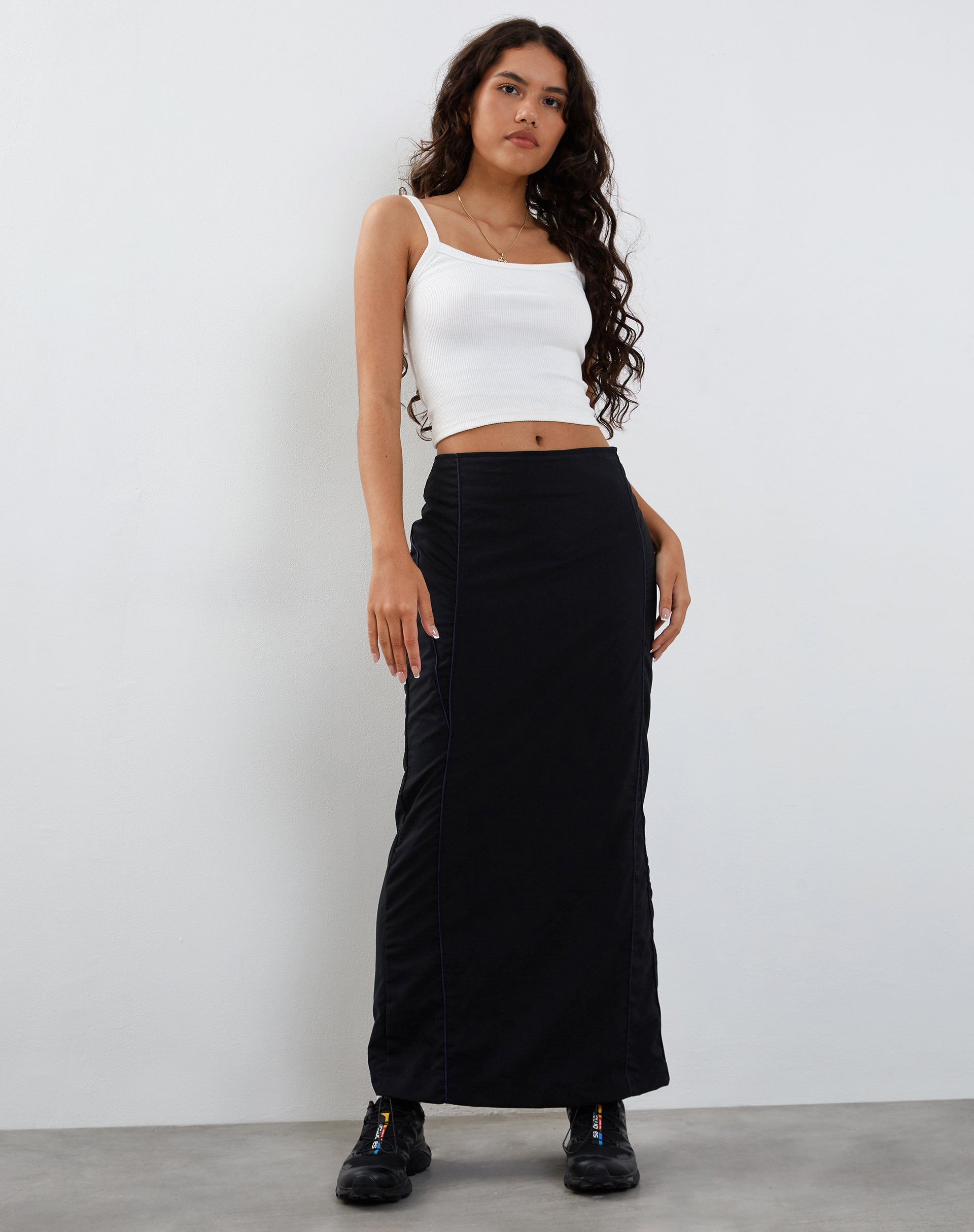 Charcoal Barcelona Maxi Skirt